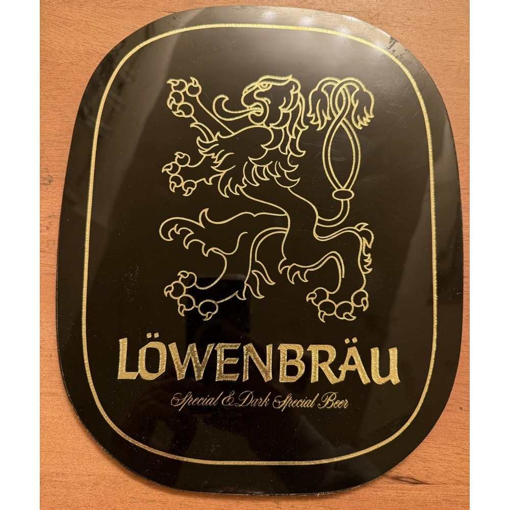 Lowenbrau Special Dark Beer German Plastic‎ Beer Sign 12x10"